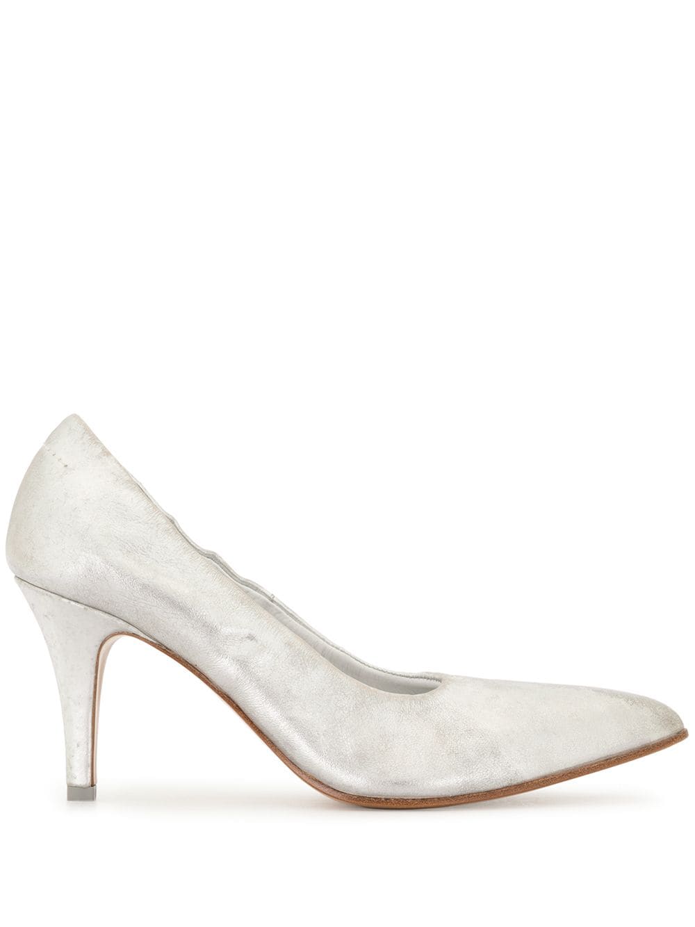 MM6 Maison Margiela Pumps im Metallic-Look - Silber von MM6 Maison Margiela