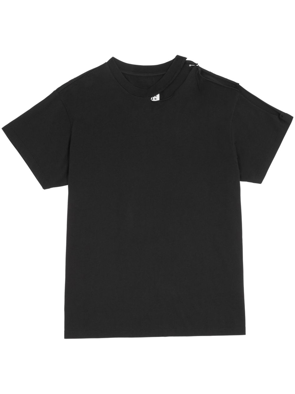 MM6 Maison Margiela T-Shirt mit Cut-Outs - Schwarz von MM6 Maison Margiela