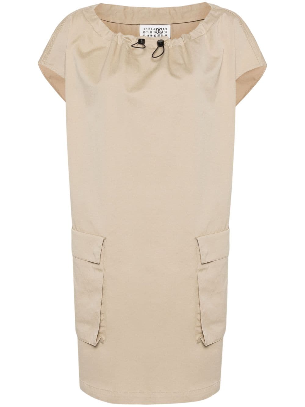 MM6 Maison Margiela Minikleid aus Popeline - Nude von MM6 Maison Margiela