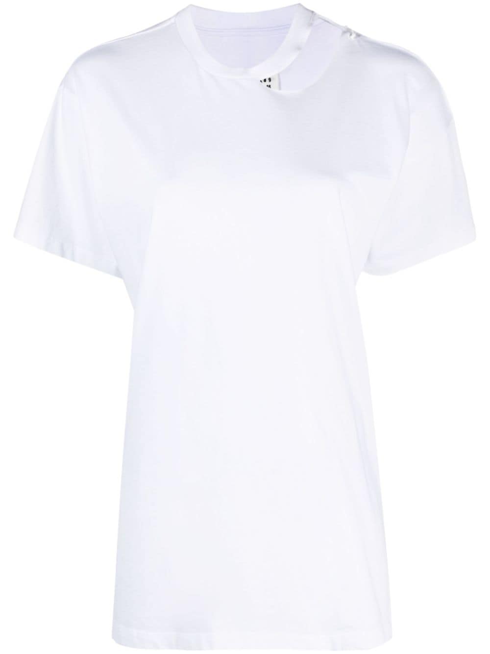 MM6 Maison Margiela T-Shirt mit Cut-Outs - Weiß von MM6 Maison Margiela