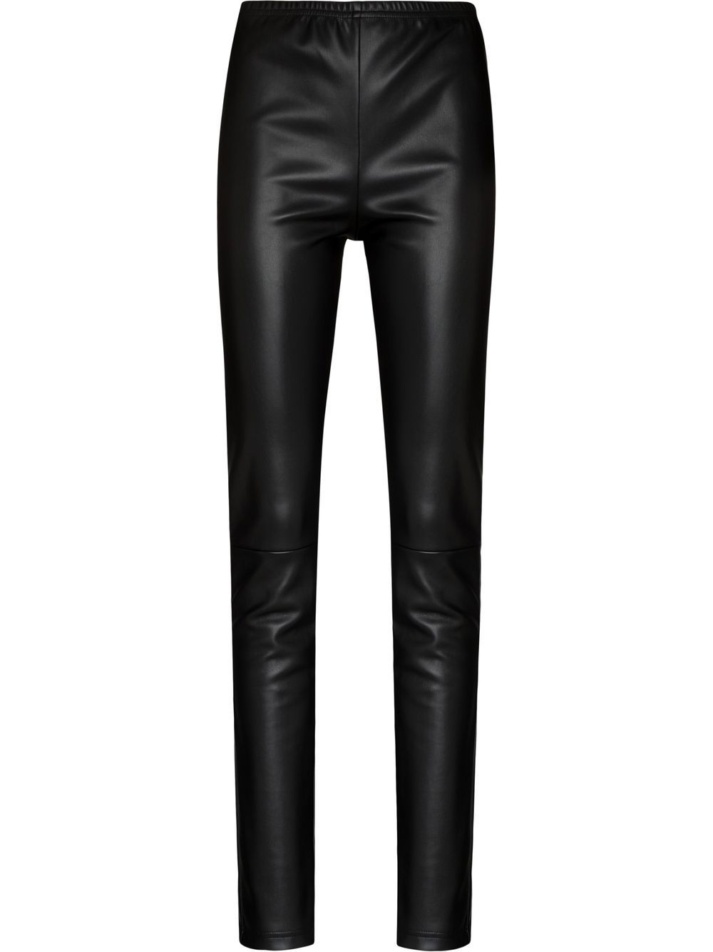 MM6 Maison Margiela Leggings in Lederoptik - Schwarz von MM6 Maison Margiela