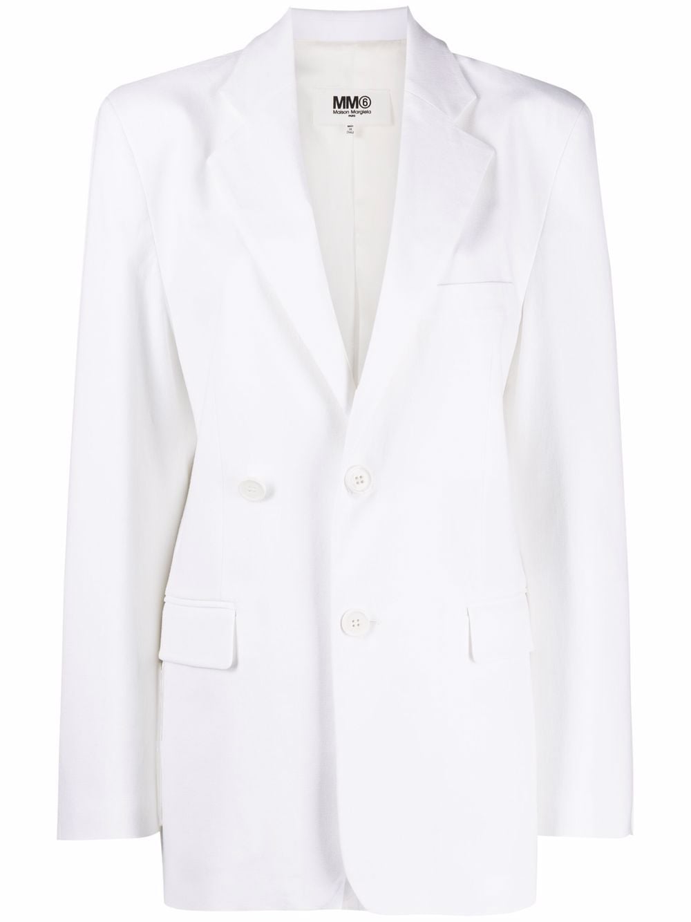 MM6 Maison Margiela Taillierter Blazer - Weiß von MM6 Maison Margiela