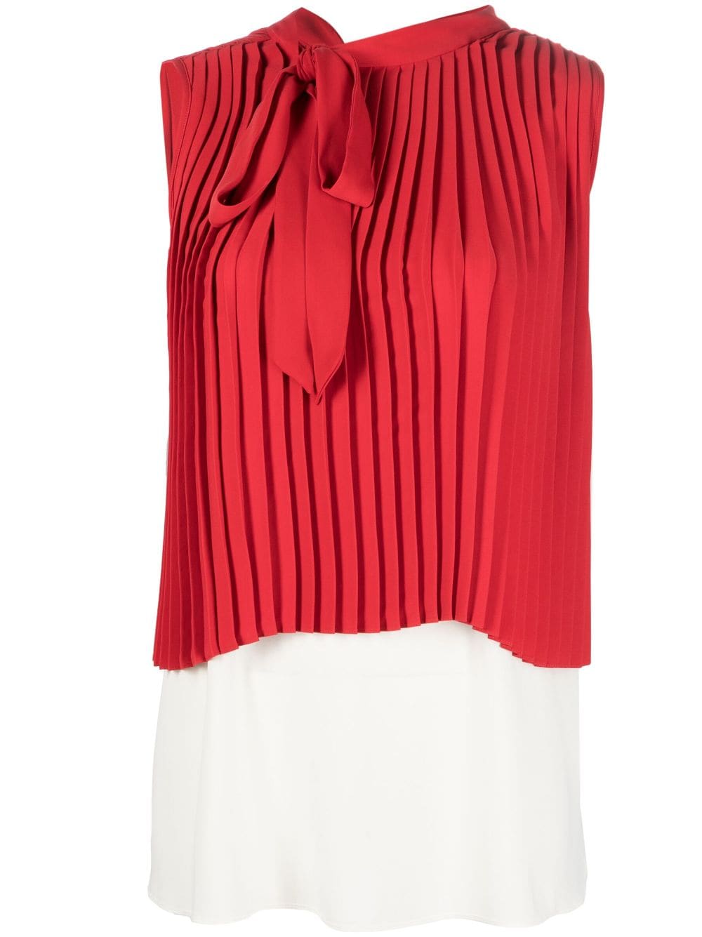 MM6 Maison Margiela Top mit Falten - Rot von MM6 Maison Margiela