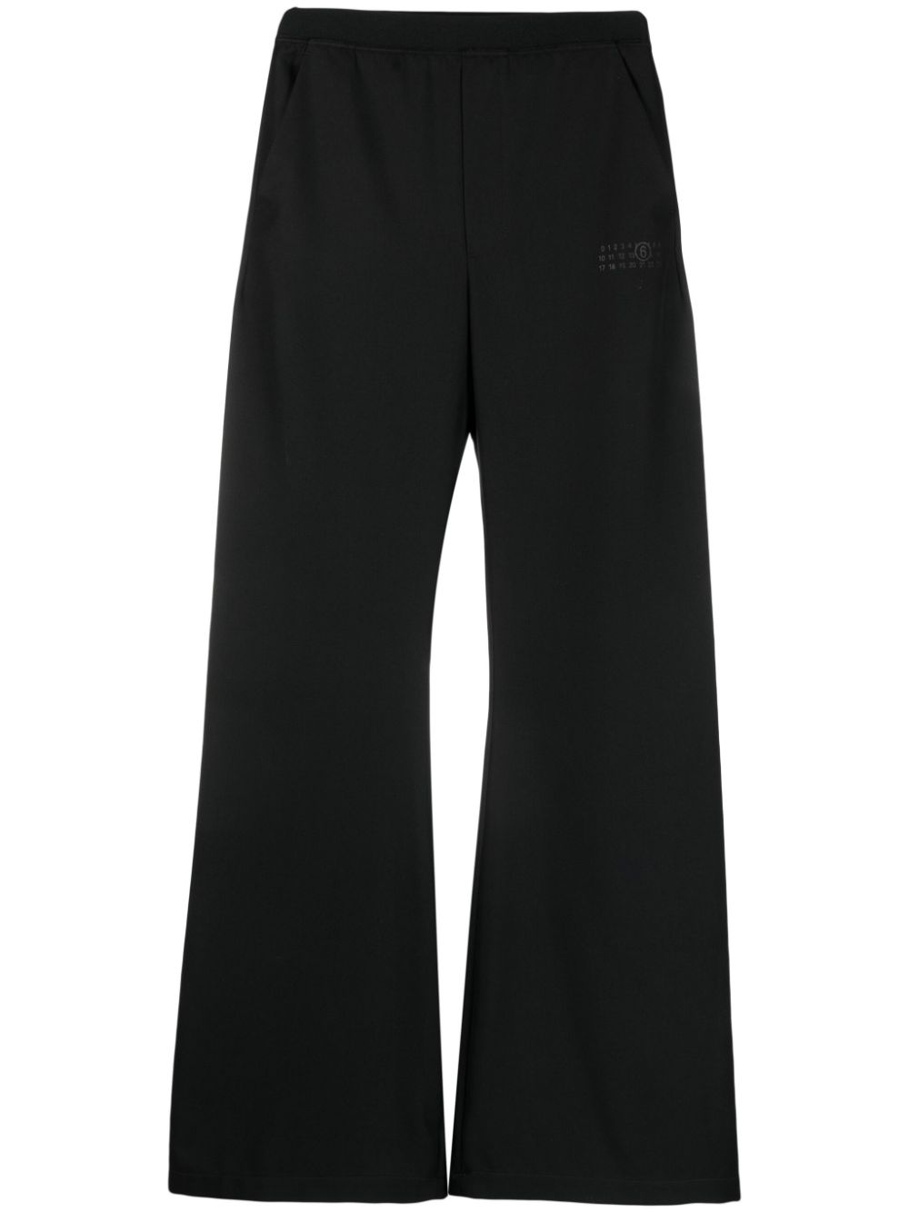 MM6 Maison Margiela Ausgestellte High-Waist-Hose - Schwarz von MM6 Maison Margiela