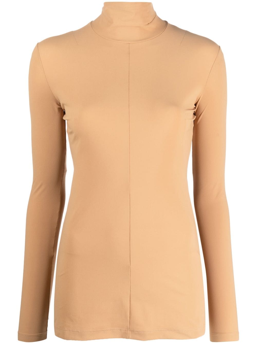 MM6 Maison Margiela Rollkragenpullover mit Nummern-Motiv - Nude von MM6 Maison Margiela