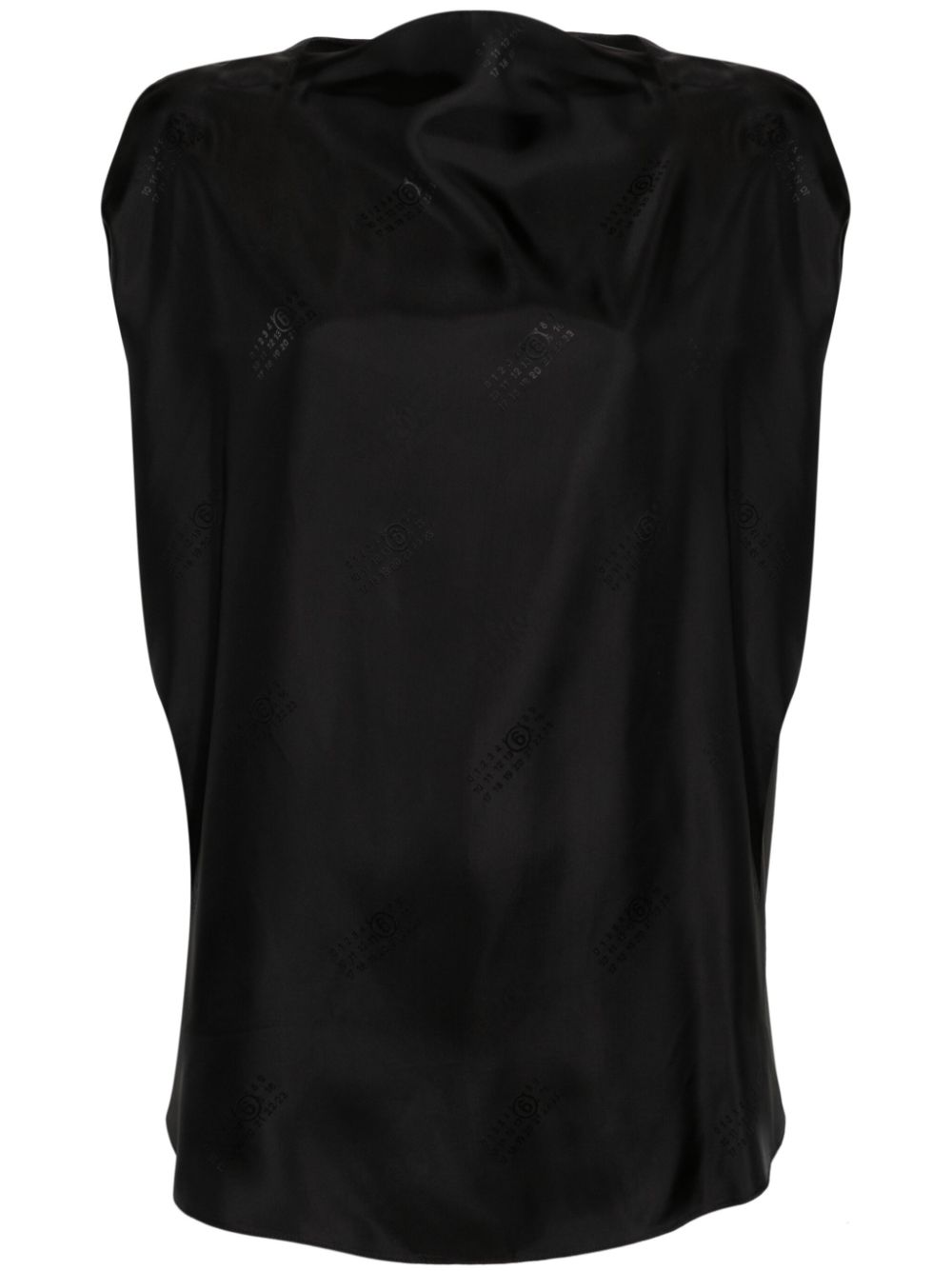 MM6 Maison Margiela Ärmelloser Body - Schwarz von MM6 Maison Margiela