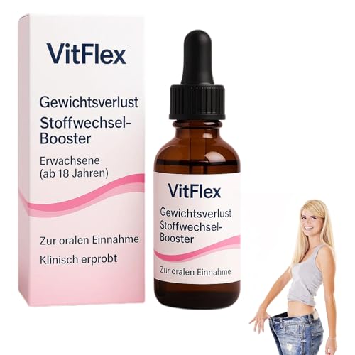 VITAFLEX Der Gewichtsverlust Sinkt Tropfen, Natürlich Stoffwechsel-Booster, VitFlex Tropfen, Professional Orale Flüssigkeit für Frauen und Männer (1) von MMQ