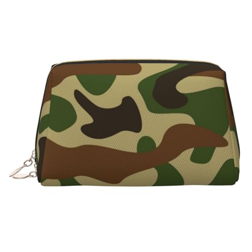 Abstrakte Make-up-Tasche aus Leder, große Kapazität, Reise-Aufbewahrungstasche, Mehrzweck-Toilettenartikel und Make-up-Tasche, Abstrakte Tarnung, Einheitsgröße, Schulranzen von MMSJSBVY