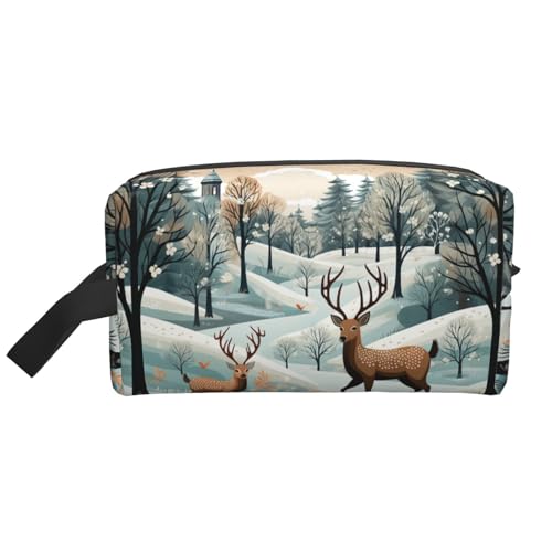 Arabisches indisches Karomuster, tragbar, große Kapazität, Reise-Kulturbeutel (Druckmodelle), wasserdichte Make-up-Aufbewahrungstasche für Damen und Herren, für Geschäftsreisen, Fitness, Badezimmer von MMSJSBVY