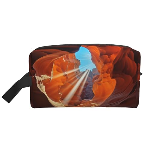 Arabisches indisches Karomuster, tragbar, große Kapazität, Reise-Kulturbeutel (Druckmodelle), wasserdichte Make-up-Aufbewahrungstasche für Damen und Herren, für Geschäftsreisen, Fitness, Badezimmer von MMSJSBVY