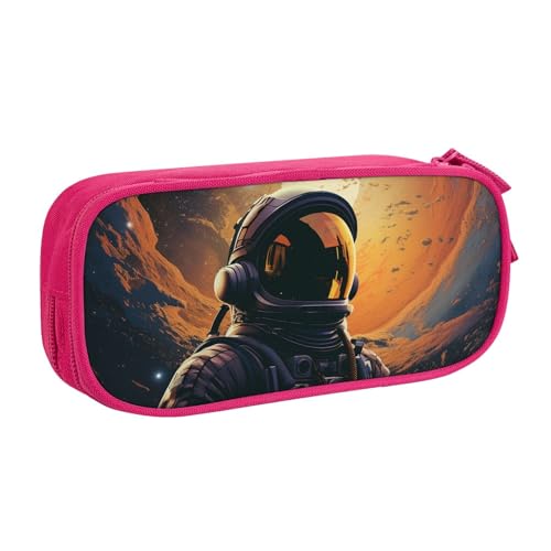 Astronaut Männer Federmäppchen Reißverschluss Glatt Federmäppchen Tragbare Federmäppchen Große Schule Schreibwaren Aufbewahrungstasche Make-up Tasche, rose, Einheitsgröße, Kosmetikkoffer Astronaut Männer Federmäppchen Reißverschluss Glatt Federmäppchen Tragbare Federmäppchen Große Schule Schreibwaren Aufbewahrungstasche Make-up Tasche, rose, Einheitsgröße, Kosmetikkoffer von MMSJSBVY