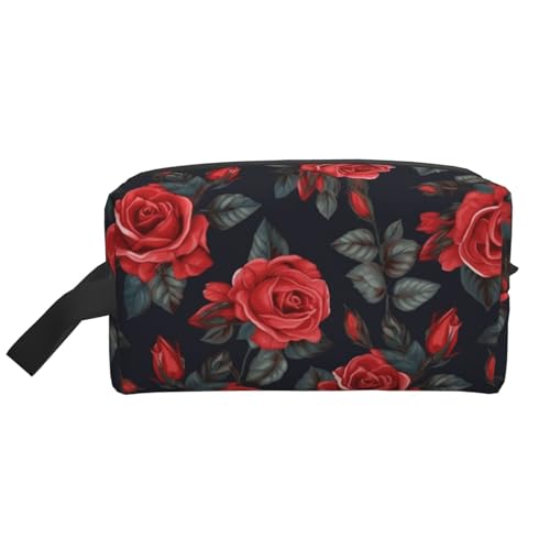 Blue Tentacles tragbare Reise-Kulturbeutel mit großer Kapazität (Druckmodelle) wasserdichte Make-up-Aufbewahrungstasche für Männer und Frauen für Geschäftsreisen, Fitness, Badezimmer, tägliche von MMSJSBVY