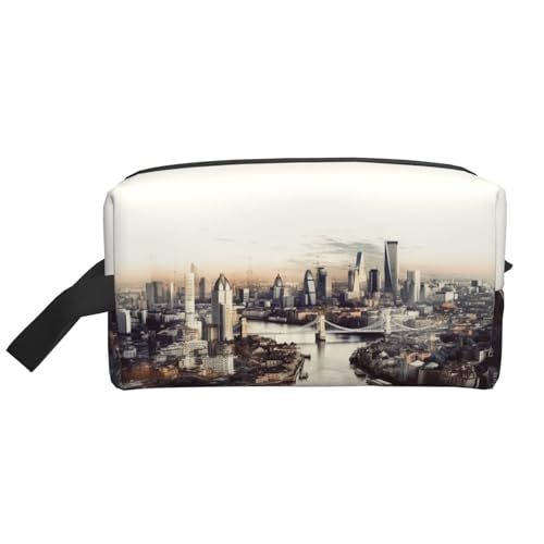 Cartoon Pomeranian Dog Portable Large Capacity Travel Toiletry Bag (Print Models) Waterproof Makeup Storage Bag for Men and Women for Business Trips, Fitness, Bathroom, Daily Storage, Berühmtes von MMSJSBVY