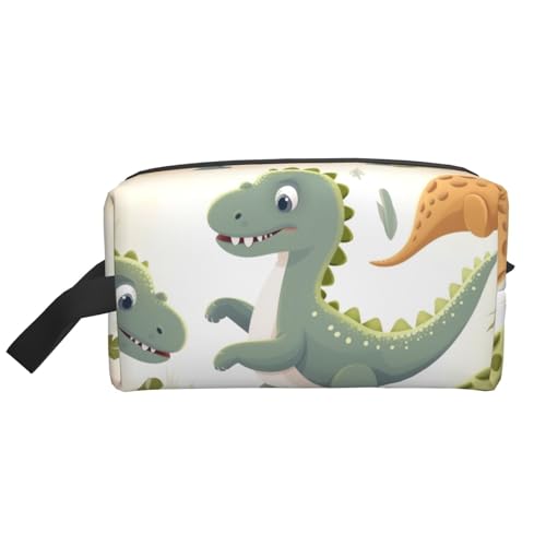 Cartoon Pomeranian Dog Portable Large Capacity Travel Toiletry Bag (Print Models) Waterproof Makeup Storage Bag for Men and Women for Business Trips, Fitness, Bathroom, Daily Storage, Cartoon von MMSJSBVY