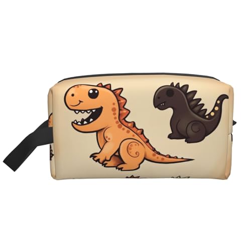 Cartoon Pomeranian Dog Portable Large Capacity Travel Toiletry Bag (Print Models) Waterproof Makeup Storage Bag for Men and Women for Business Trips, Fitness, Bathroom, Daily Storage, Niedlicher von MMSJSBVY