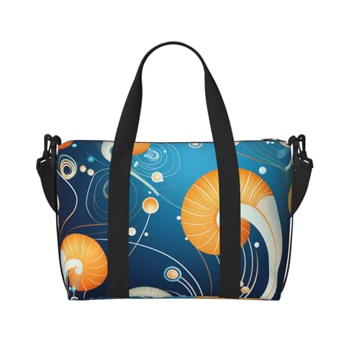 Dream Bunte Reisetasche, Unisex, wasserabweisend, Wochenend-Turnbeutel, großes Fassungsvermögen, verstellbarer Schultergurt, Reisetasche, Niedliche Schnecke, Einheitsgröße Dream Bunte Reisetasche, Unisex, wasserabweisend, Wochenend-Turnbeutel, großes Fassungsvermögen, verstellbarer Schultergurt, Reisetasche, Niedliche Schnecke, Einheitsgröße von MMSJSBVY