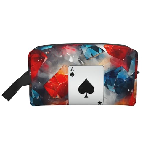 Fire Flame Hand-Kulturbeutel, tragbar, große Kapazität, Reise-Kulturbeutel (Druckmodelle), wasserdicht, Make-up-Aufbewahrungstasche für Damen und Herren, für Geschäftsreisen, Fitness, Badezimmer von MMSJSBVY