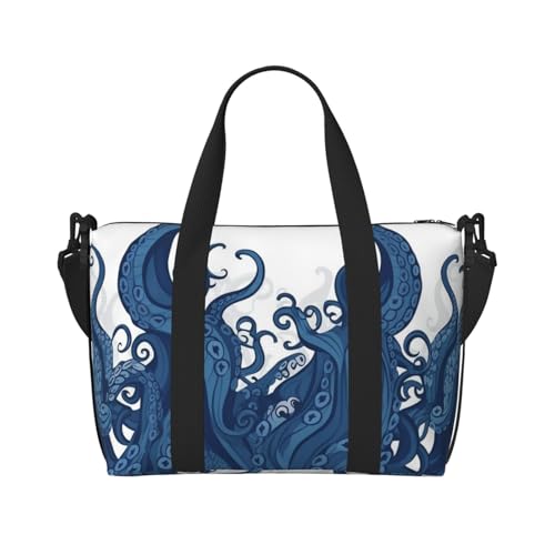 MMSJSBVY Candy and Lollipops Reisetasche, Unisex, wasserabweisend, Wochenend-Turnbeutel, große Kapazität, verstellbarer Schultergurt, Reisetasche, Blaue Tentakel, Einheitsgröße MMSJSBVY Candy and Lollipops Reisetasche, Unisex, wasserabweisend, Wochenend-Turnbeutel, große Kapazität, verstellbarer Schultergurt, Reisetasche, Blaue Tentakel, Einheitsgröße von MMSJSBVY