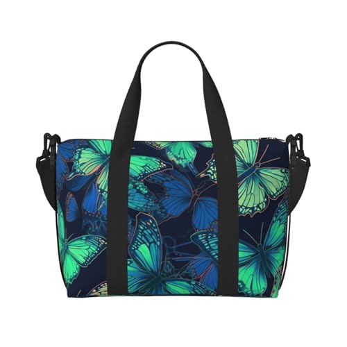 MMSJSBVY Candy and Lollipops Reisetasche, Unisex, wasserabweisend, Wochenend-Turnbeutel, große Kapazität, verstellbarer Schultergurt, Reisetasche, schmetterling, Einheitsgröße MMSJSBVY Candy and Lollipops Reisetasche, Unisex, wasserabweisend, Wochenend-Turnbeutel, große Kapazität, verstellbarer Schultergurt, Reisetasche, schmetterling, Einheitsgröße von MMSJSBVY
