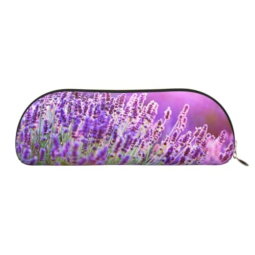 MMSJSBVY Colorful Bears Federmäppchen aus Leder – halbrunder Organizer mit Reißverschluss für Stifte, Kosmetik und Reisen, Romantischer violetter Lavendel, Einheitsgröße, Schulranzen MMSJSBVY Colorful Bears Federmäppchen aus Leder – halbrunder Organizer mit Reißverschluss für Stifte, Kosmetik und Reisen, Romantischer violetter Lavendel, Einheitsgröße, Schulranzen von MMSJSBVY