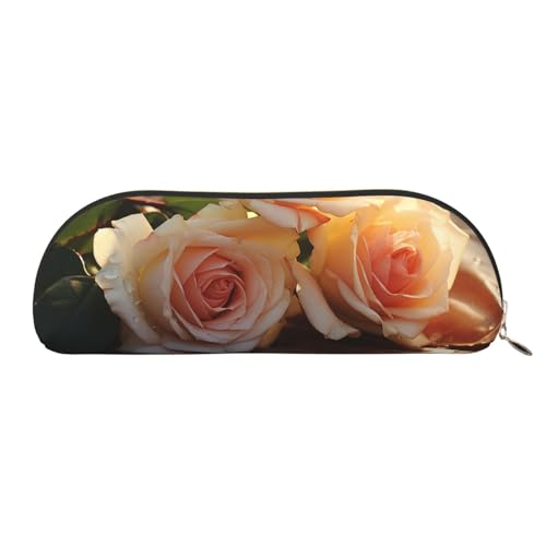 MMSJSBVY Federmäppchen aus Leder mit Schneeflocken-Motiv, halbrunder Organizer mit Reißverschluss für Stifte, Kosmetik und Reisen, Romantische Rosen, Einheitsgröße, Schulranzen MMSJSBVY Federmäppchen aus Leder mit Schneeflocken-Motiv, halbrunder Organizer mit Reißverschluss für Stifte, Kosmetik und Reisen, Romantische Rosen, Einheitsgröße, Schulranzen von MMSJSBVY