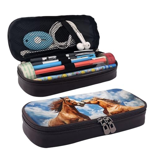 MMSJSBVY Federmäppchen mit blauer Eule, großes Fassungsvermögen, langlebiges Federmäppchen, Schreibwaren-Organizer, Schul- und Bürobedarf, Tiermuster, Einheitsgröße, Kosmetikkoffer MMSJSBVY Federmäppchen mit blauer Eule, großes Fassungsvermögen, langlebiges Federmäppchen, Schreibwaren-Organizer, Schul- und Bürobedarf, Tiermuster, Einheitsgröße, Kosmetikkoffer von MMSJSBVY