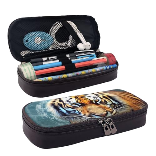 MMSJSBVY Niedliches Cartoon-Pinguin-Federmäppchen, großes Fassungsvermögen, langlebiges Federmäppchen, Schreibwaren-Organizer, Schul- und Bürobedarf, Cooler Tiger, Einheitsgröße, Kosmetikkoffer MMSJSBVY Niedliches Cartoon-Pinguin-Federmäppchen, großes Fassungsvermögen, langlebiges Federmäppchen, Schreibwaren-Organizer, Schul- und Bürobedarf, Cooler Tiger, Einheitsgröße, Kosmetikkoffer von MMSJSBVY