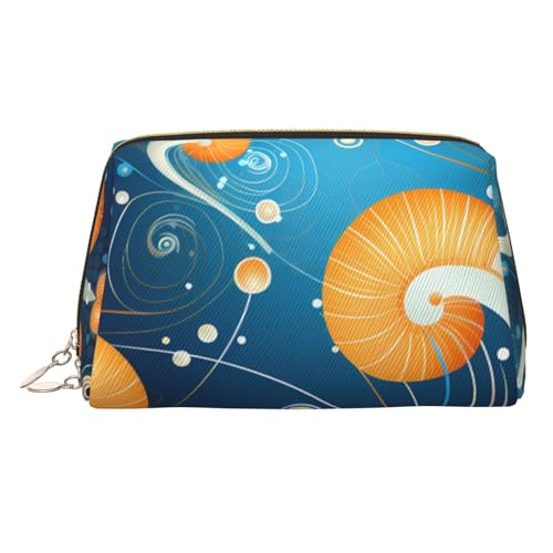 Make-up-Tasche aus Hirschleder, große Kapazität, Reise-Aufbewahrungstasche, Mehrzweck-Toilettenartikel und Make-up-Tasche, Niedliche Schnecke, Einheitsgröße, Schulranzen von MMSJSBVY