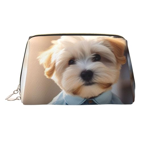 Make-up-Tasche aus Hirschleder, große Kapazität, Reise-Aufbewahrungstasche, Mehrzweck-Toilettenartikel und Make-up-Tasche, Süße Corgi, Einheitsgröße, Schulranzen von MMSJSBVY