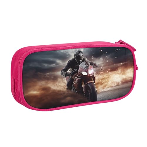 Man Ride A Motorrad Federmäppchen, Reißverschluss Glatt Federmäppchen, Tragbares Federmäppchen Große Schule Schreibwaren Aufbewahrungstasche Make-up Tasche, rose, Einheitsgröße, Kosmetikkoffer Man Ride A Motorrad Federmäppchen, Reißverschluss Glatt Federmäppchen, Tragbares Federmäppchen Große Schule Schreibwaren Aufbewahrungstasche Make-up Tasche, rose, Einheitsgröße, Kosmetikkoffer von MMSJSBVY