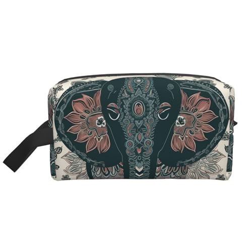 Reindeer tragbare große Kapazität Reise-Kulturbeutel (Druckmodelle) wasserdichte Make-up-Aufbewahrungstasche für Männer und Frauen für Geschäftsreisen, Fitness, Badezimmer, tägliche Aufbewahrung von MMSJSBVY