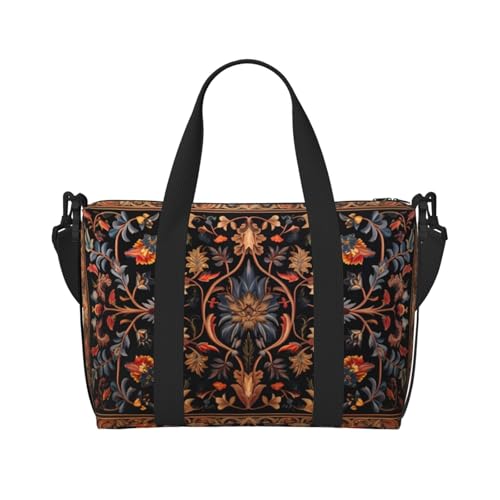 Traditionelle Weihnachtswichtel-Reisetasche, Unisex, wasserabweisend, Wochenend-Turnbeutel, große Kapazität, verstellbarer Schultergurt, Reisetasche, Antike orientalische Kunst, Einheitsgröße Traditionelle Weihnachtswichtel-Reisetasche, Unisex, wasserabweisend, Wochenend-Turnbeutel, große Kapazität, verstellbarer Schultergurt, Reisetasche, Antike orientalische Kunst, Einheitsgröße von MMSJSBVY