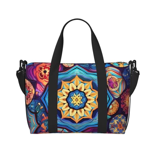 Traditionelle Weihnachtswichtel-Reisetasche, Unisex, wasserabweisend, Wochenend-Turnbeutel, große Kapazität, verstellbarer Schultergurt, Reisetasche, Schönes Sechseck, Einheitsgröße Traditionelle Weihnachtswichtel-Reisetasche, Unisex, wasserabweisend, Wochenend-Turnbeutel, große Kapazität, verstellbarer Schultergurt, Reisetasche, Schönes Sechseck, Einheitsgröße von MMSJSBVY