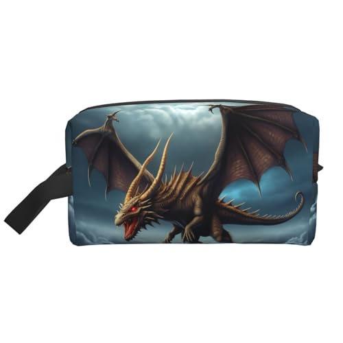 Wolf Under Moon tragbare große Kapazität Reise-Kulturbeutel (Druckmodelle) wasserdichte Make-up-Aufbewahrungstasche für Männer und Frauen für Geschäftsreisen, Fitness, Badezimmer, tägliche von MMSJSBVY