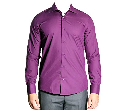 MMUGA Herren extra lang arm Hemd Slim-fit von MMUGA