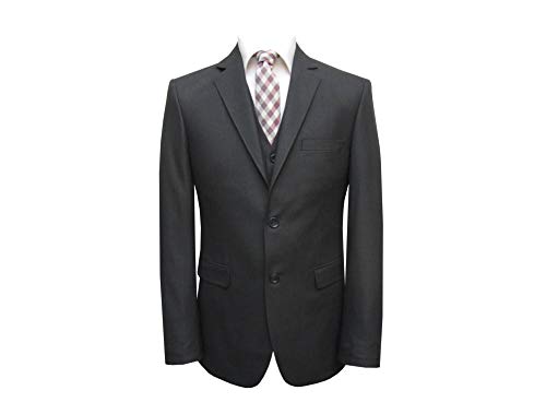 MMUGA Herrenanzug Slim Fit Tailliert 2 Rückenschlitze Anthrazit 106 von MMUGA