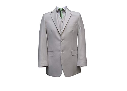 MMUGA Herrenanzug mit Weste 120s Hellbeige 26 von MMUGA