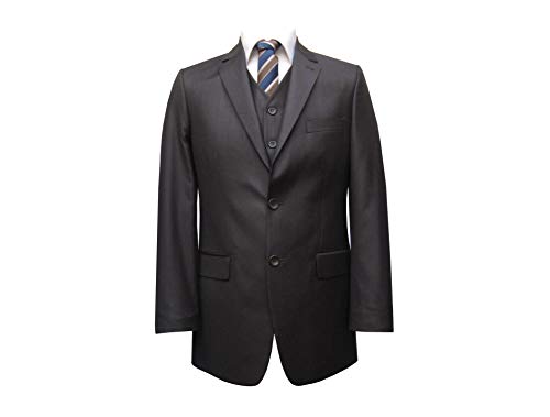 MMUGA Herrenanzug mit Weste Dunkelbraun 34 von MMUGA