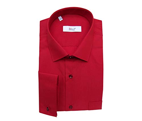 MMUGA Regular Fit Herren Hemd mit Einstecktuch Rot XXL MMUGA Regular Fit Herren Hemd mit Einstecktuch Rot XXL von MMUGA