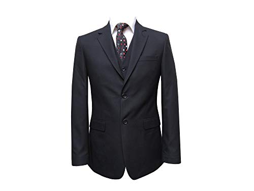 MMUGA Schwarze Herren Anzug mit Weste 74 von MMUGA