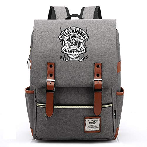 MMZ Teenager Unisex lässig Harry Potter Rucksack Kinder Mädchen niedlich Hedwig Schultasche Mode Schultern groß grau von MMZ