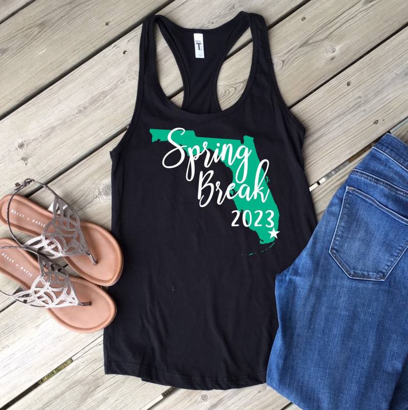 Florida Spring Break Tank Top/Weiter Frauen Racerback Benutzerdefinierte Farben Strand Florida Spring Break Tank Top/Weiter Frauen Racerback Benutzerdefinierte Farben Strand von MMZdesign