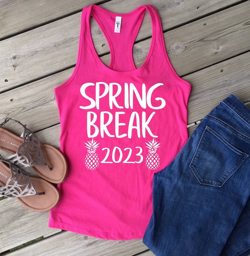 Spring Break 2023 Racerback Tank Top/Damen Ananas Weiter Benutzerdefinierte Farben Spring Break 2023 Racerback Tank Top/Damen Ananas Weiter Benutzerdefinierte Farben von MMZdesign