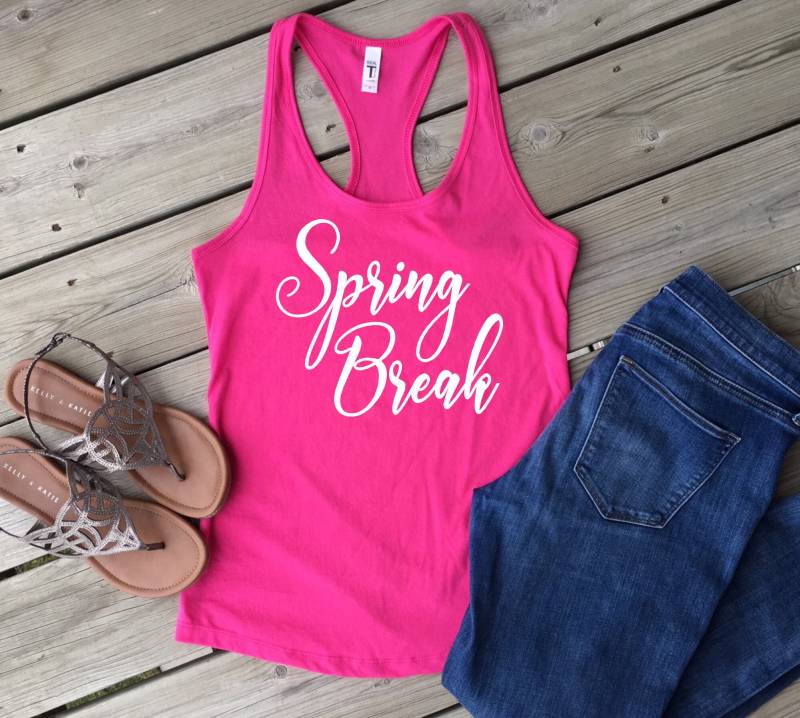 Spring Break Tank Top/Weiter Frauen Racerback Benutzerdefinierte Farben Gruppe Glitzer Spring Break Tank Top/Weiter Frauen Racerback Benutzerdefinierte Farben Gruppe Glitzer von MMZdesign