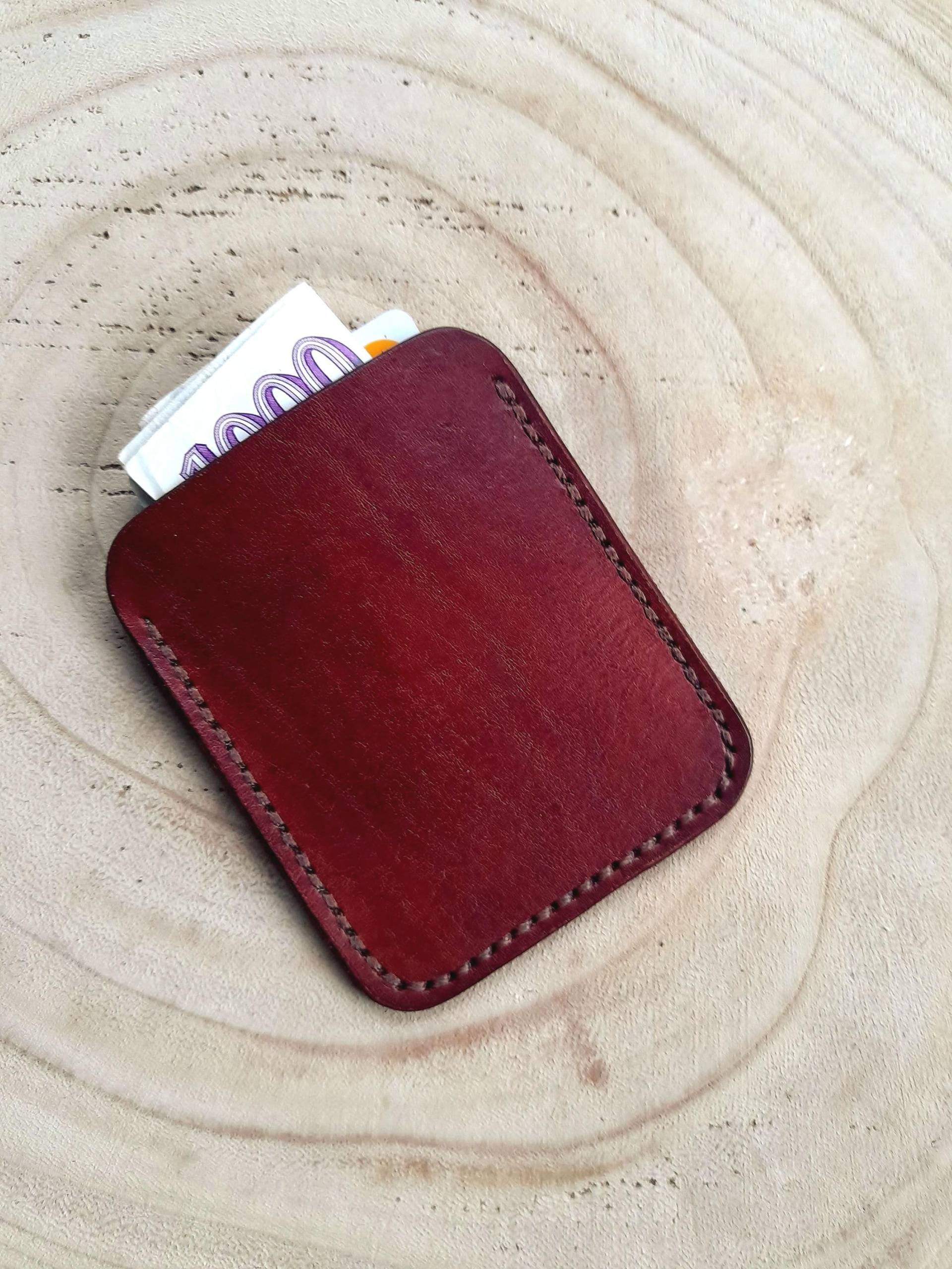 Kartenhalter Aus Leder/Leder Portemonnaie/Ledergeldbeutel/Kostenlose Personalisierung/Weihnachtsgeschenk/Geschenk Für Ihn/Geschenk Sie von MMhomeWorkshop