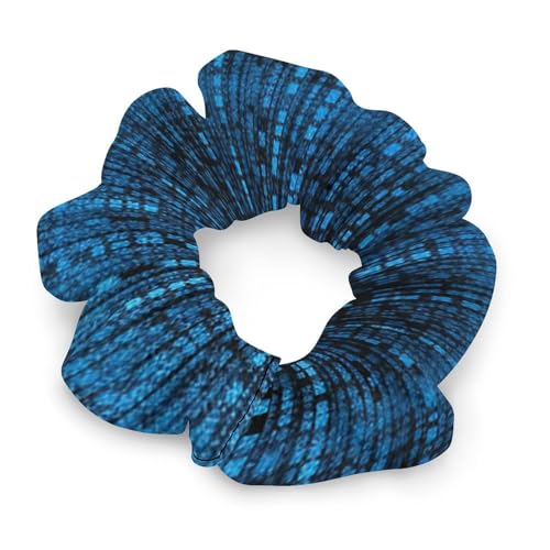 Haarbänder, blaue Binärmatrix-bedruckte Haarbänder, vielseitige Haarbänder, langlebige Haarbänder, universelle Haarbänder von MNBVKL