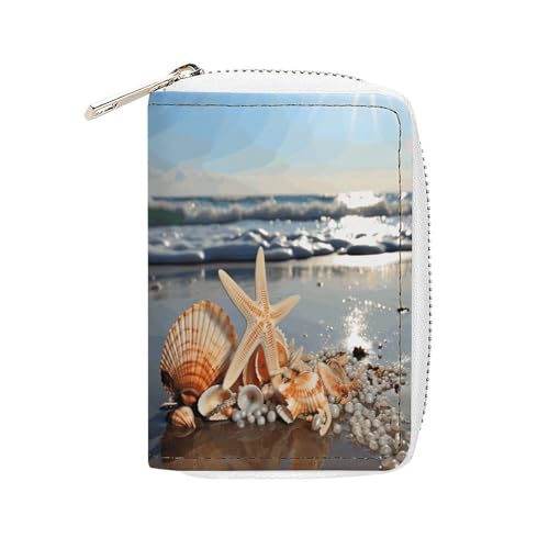 MNBVKL Geldbörse, Muscheln am Strand, bedruckt, großes Fassungsvermögen, Reisebrieftasche, Reisebrieftasche, Erwachsenen-Geldbörse, weiß, 16 x 11,5 cm, modern, weiß, 16x11.5cm, Modern MNBVKL Geldbörse, Muscheln am Strand, bedruckt, großes Fassungsvermögen, Reisebrieftasche, Reisebrieftasche, Erwachsenen-Geldbörse, weiß, 16 x 11,5 cm, modern, weiß, 16x11.5cm, Modern von MNBVKL