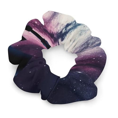 MNBVKL Haarbänder, Weltraum-Galaxie mit Teleskop-Druck, vielseitige Haarbänder, langlebige Haarbänder, universelle Haarbänder von MNBVKL