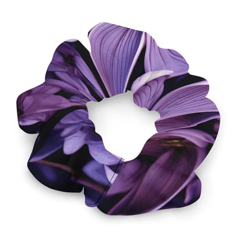 MNBVKL Haarbänder, violettes Blumenmuster, vielseitige Haarbänder, langlebige Haarbänder, universelle Haarbänder von MNBVKL