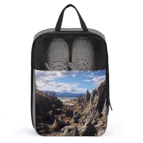 Schuhtasche, Rocks Scenic bedruckte Schuhtasche, Aufbewahrung zum Aufhängen, Badetuch, Aufbewahrungstasche, grau, Einheitsgröße, stilvoll, grau, Einheitsgröße, Stilvoll Schuhtasche, Rocks Scenic bedruckte Schuhtasche, Aufbewahrung zum Aufhängen, Badetuch, Aufbewahrungstasche, grau, Einheitsgröße, stilvoll, grau, Einheitsgröße, Stilvoll von MNBVKL